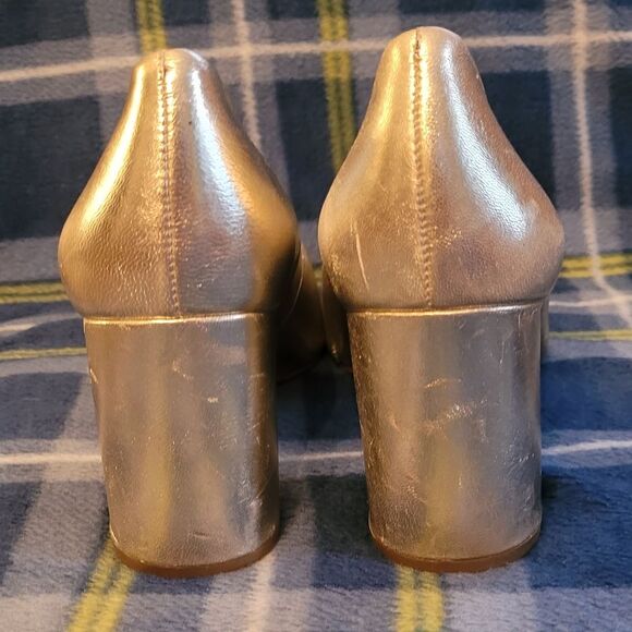 1. STATE size 8 womens silver metallic soft chunky heel - Picture 6 of 7